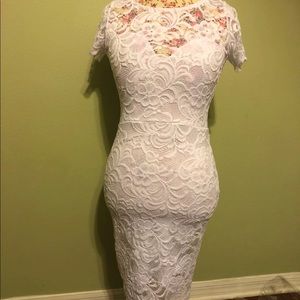 White lace dress